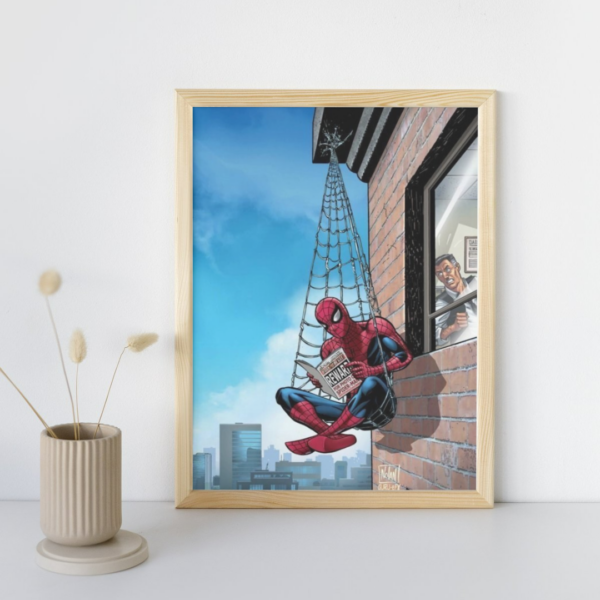 Spider Man - Reading Newspaper Poster Size A3 and A4 - Image 4