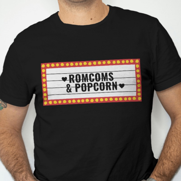 Romcom & Popcorn Men Normal Fit T-shirt