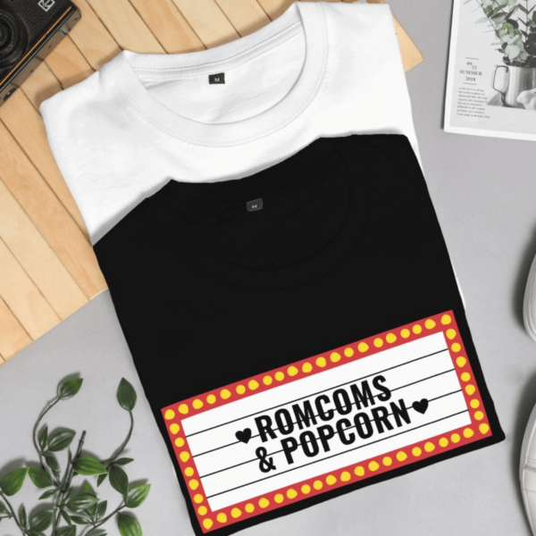 Romcom & Popcorn Men Normal Fit T-shirt