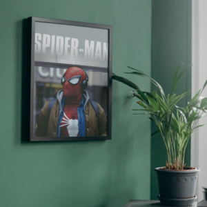 Spider Man - Listening Songs Poster Size A3 and A4