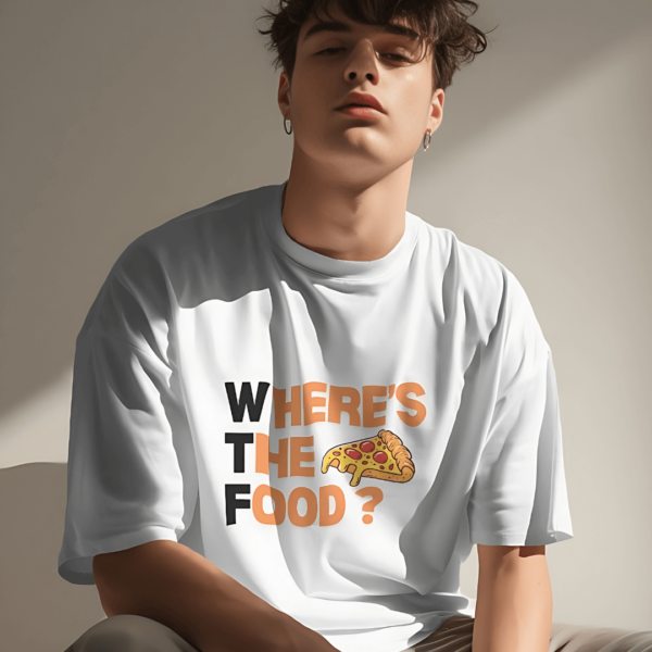 Where's The Food Oversized Unisex T-shirt