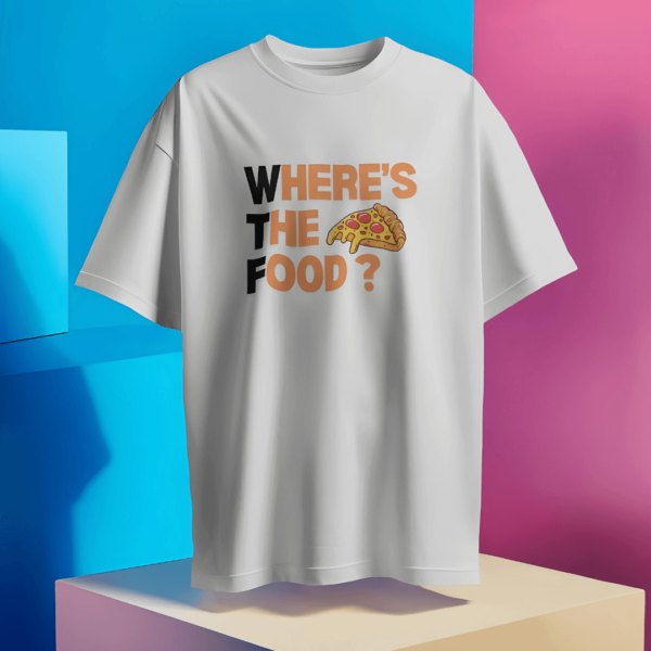 Where's The Food Oversized Unisex T-shirt