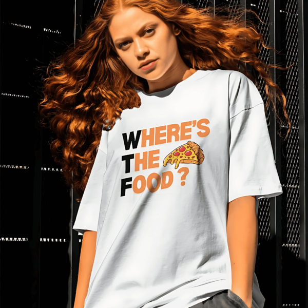 Where's The Food Oversized Unisex T-shirt